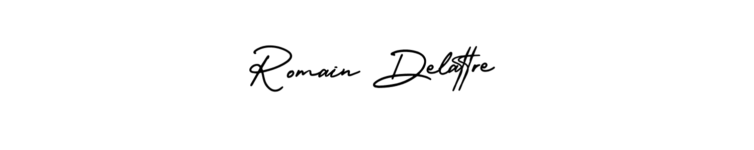 Check out images of Autograph of Romain Delattre name. Actor Romain Delattre Signature Style. AmerikaSignatureDemo-Regular is a professional sign style online. Romain Delattre signature style 3 images and pictures png