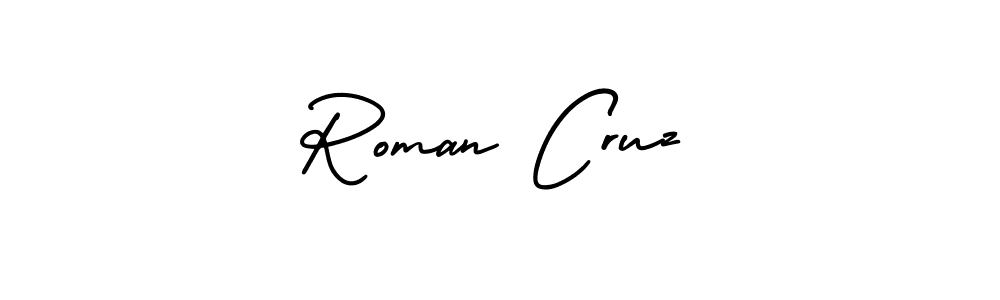 Create a beautiful signature design for name Roman Cruz. With this signature (AmerikaSignatureDemo-Regular) fonts, you can make a handwritten signature for free. Roman Cruz signature style 3 images and pictures png
