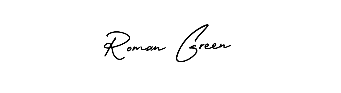 Make a beautiful signature design for name Roman Green. With this signature (AmerikaSignatureDemo-Regular) style, you can create a handwritten signature for free. Roman Green signature style 3 images and pictures png