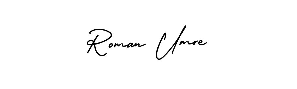 Similarly AmerikaSignatureDemo-Regular is the best handwritten signature design. Signature creator online .You can use it as an online autograph creator for name Roman Umre. Roman Umre signature style 3 images and pictures png