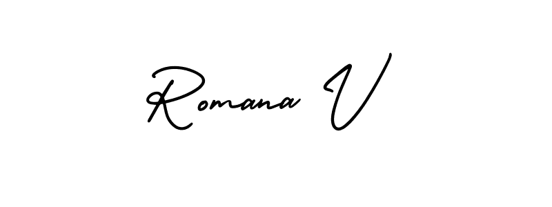 Here are the top 10 professional signature styles for the name Romana V. These are the best autograph styles you can use for your name. Romana V signature style 3 images and pictures png