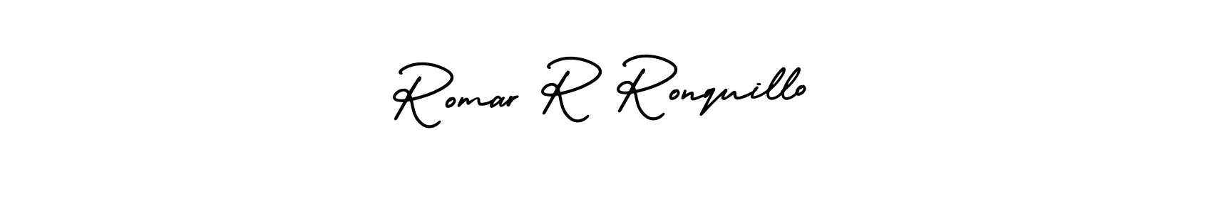 Also we have Romar R Ronquillo name is the best signature style. Create professional handwritten signature collection using AmerikaSignatureDemo-Regular autograph style. Romar R Ronquillo signature style 3 images and pictures png