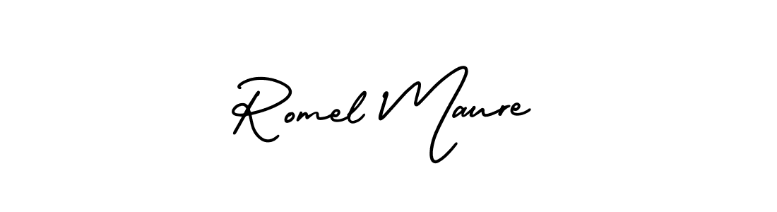 How to make Romel Maure signature? AmerikaSignatureDemo-Regular is a professional autograph style. Create handwritten signature for Romel Maure name. Romel Maure signature style 3 images and pictures png