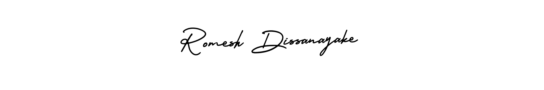 Create a beautiful signature design for name Romesh Dissanayake. With this signature (AmerikaSignatureDemo-Regular) fonts, you can make a handwritten signature for free. Romesh Dissanayake signature style 3 images and pictures png