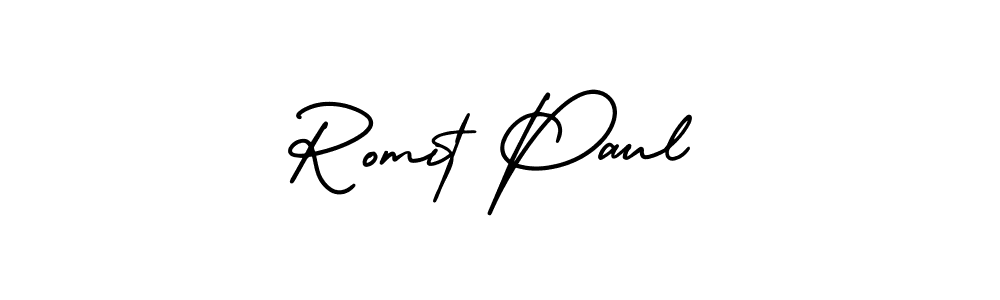 Also You can easily find your signature by using the search form. We will create Romit Paul name handwritten signature images for you free of cost using AmerikaSignatureDemo-Regular sign style. Romit Paul signature style 3 images and pictures png