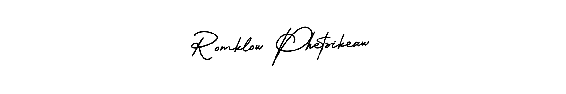 Here are the top 10 professional signature styles for the name Romklow Phetsikeaw. These are the best autograph styles you can use for your name. Romklow Phetsikeaw signature style 3 images and pictures png