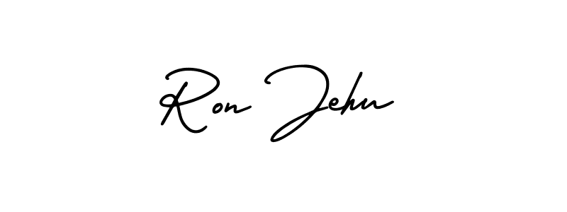 How to make Ron Jehu signature? AmerikaSignatureDemo-Regular is a professional autograph style. Create handwritten signature for Ron Jehu name. Ron Jehu signature style 3 images and pictures png