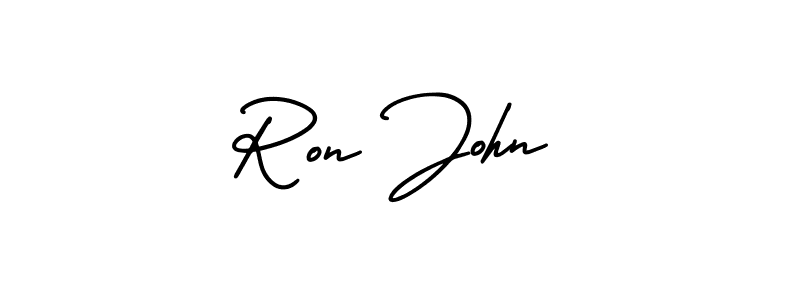 This is the best signature style for the Ron John name. Also you like these signature font (AmerikaSignatureDemo-Regular). Mix name signature. Ron John signature style 3 images and pictures png