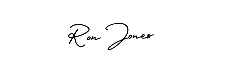 Create a beautiful signature design for name Ron Jones. With this signature (AmerikaSignatureDemo-Regular) fonts, you can make a handwritten signature for free. Ron Jones signature style 3 images and pictures png