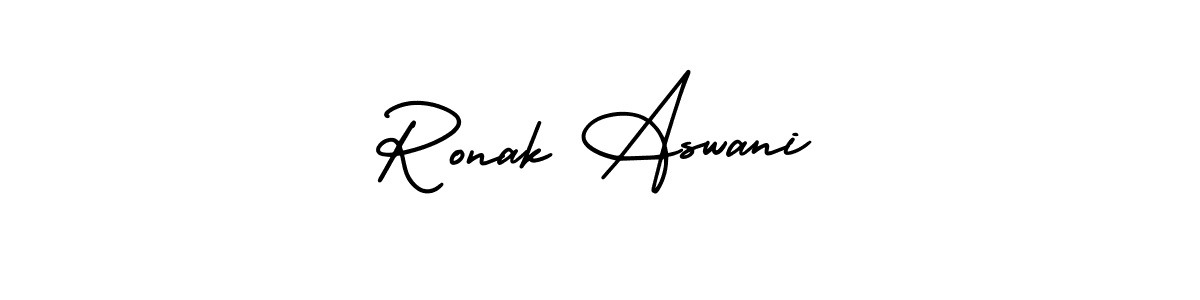 Make a beautiful signature design for name Ronak Aswani. Use this online signature maker to create a handwritten signature for free. Ronak Aswani signature style 3 images and pictures png
