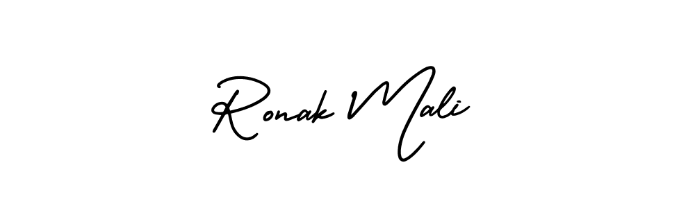 How to make Ronak Mali signature? AmerikaSignatureDemo-Regular is a professional autograph style. Create handwritten signature for Ronak Mali name. Ronak Mali signature style 3 images and pictures png