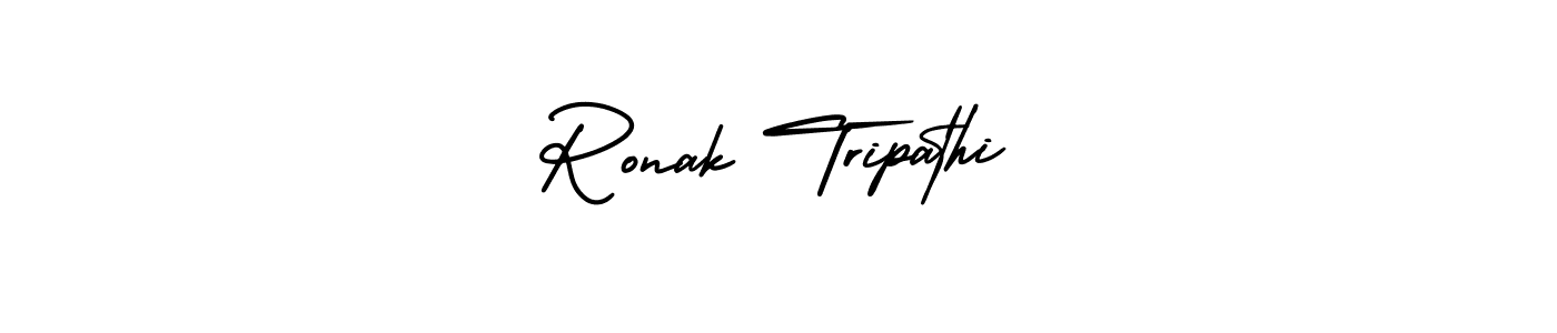 Create a beautiful signature design for name Ronak Tripathi. With this signature (AmerikaSignatureDemo-Regular) fonts, you can make a handwritten signature for free. Ronak Tripathi signature style 3 images and pictures png