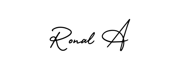 Check out images of Autograph of Ronal A name. Actor Ronal A Signature Style. AmerikaSignatureDemo-Regular is a professional sign style online. Ronal A signature style 3 images and pictures png