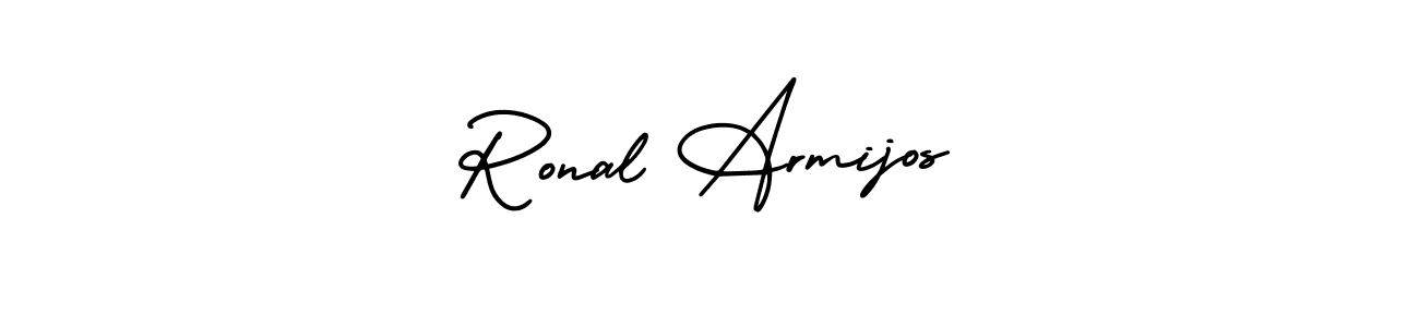 Make a short Ronal Armijos signature style. Manage your documents anywhere anytime using AmerikaSignatureDemo-Regular. Create and add eSignatures, submit forms, share and send files easily. Ronal Armijos signature style 3 images and pictures png