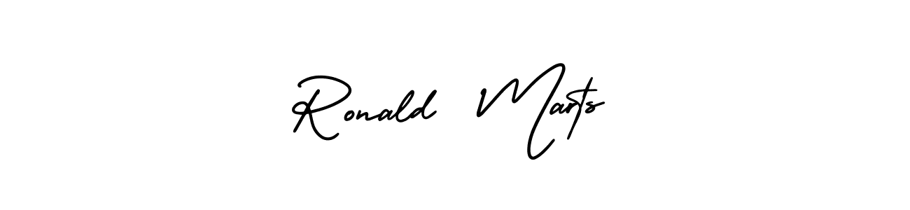 Make a beautiful signature design for name Ronald  Marts. With this signature (AmerikaSignatureDemo-Regular) style, you can create a handwritten signature for free. Ronald  Marts signature style 3 images and pictures png