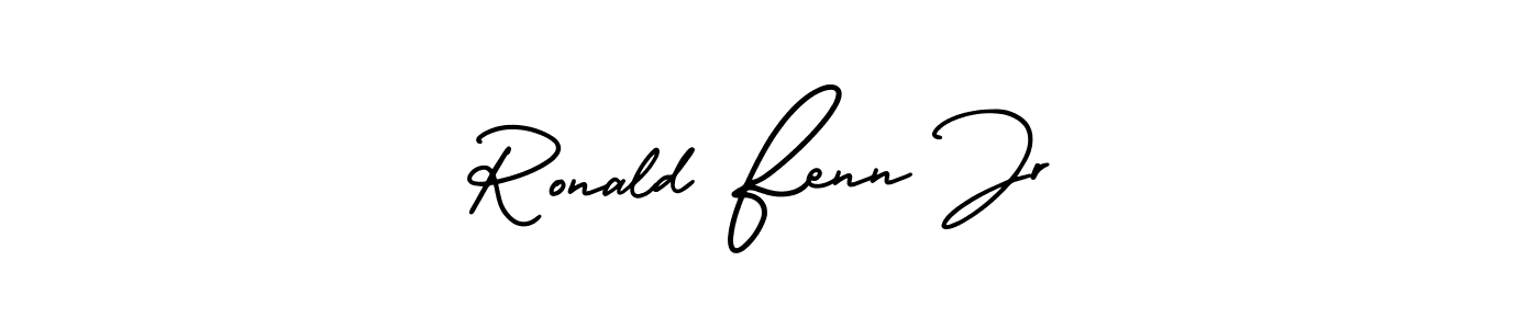 This is the best signature style for the Ronald Fenn Jr name. Also you like these signature font (AmerikaSignatureDemo-Regular). Mix name signature. Ronald Fenn Jr signature style 3 images and pictures png