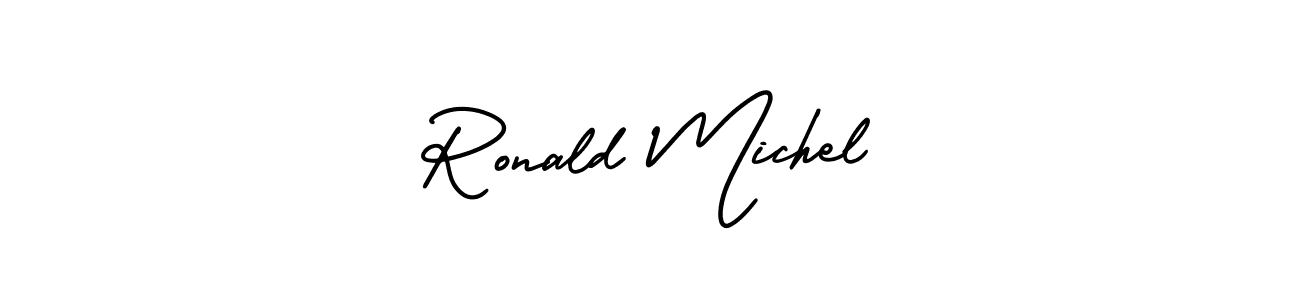 Also we have Ronald Michel name is the best signature style. Create professional handwritten signature collection using AmerikaSignatureDemo-Regular autograph style. Ronald Michel signature style 3 images and pictures png