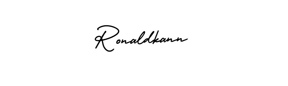 Create a beautiful signature design for name Ronaldkann. With this signature (AmerikaSignatureDemo-Regular) fonts, you can make a handwritten signature for free. Ronaldkann signature style 3 images and pictures png