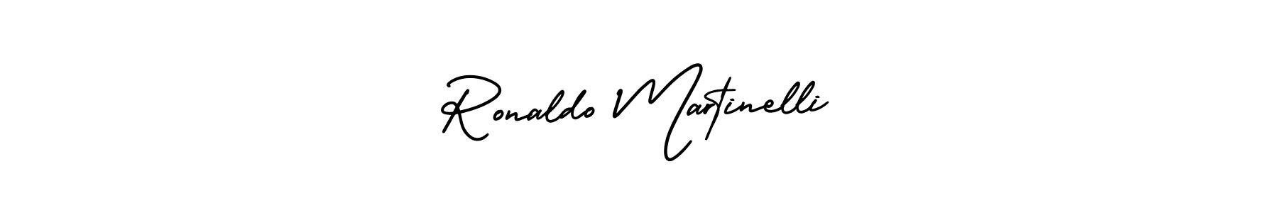 Design your own signature with our free online signature maker. With this signature software, you can create a handwritten (AmerikaSignatureDemo-Regular) signature for name Ronaldo Martinelli. Ronaldo Martinelli signature style 3 images and pictures png