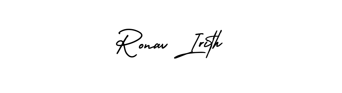 Also You can easily find your signature by using the search form. We will create Ronav Irith name handwritten signature images for you free of cost using AmerikaSignatureDemo-Regular sign style. Ronav Irith signature style 3 images and pictures png