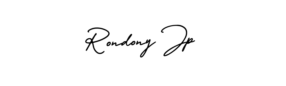 This is the best signature style for the Rondony Jp name. Also you like these signature font (AmerikaSignatureDemo-Regular). Mix name signature. Rondony Jp signature style 3 images and pictures png