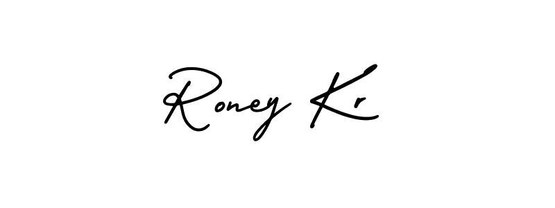 How to Draw Roney Kr signature style? AmerikaSignatureDemo-Regular is a latest design signature styles for name Roney Kr. Roney Kr signature style 3 images and pictures png