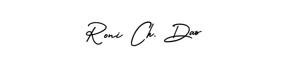 Make a beautiful signature design for name Roni Ch. Das. With this signature (AmerikaSignatureDemo-Regular) style, you can create a handwritten signature for free. Roni Ch. Das signature style 3 images and pictures png