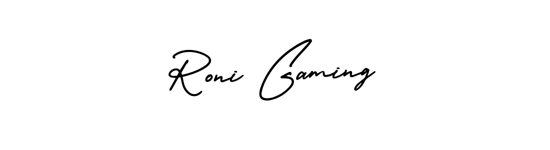 Best and Professional Signature Style for Roni Gaming. AmerikaSignatureDemo-Regular Best Signature Style Collection. Roni Gaming signature style 3 images and pictures png
