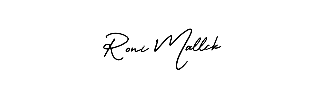 Best and Professional Signature Style for Roni Mallck. AmerikaSignatureDemo-Regular Best Signature Style Collection. Roni Mallck signature style 3 images and pictures png