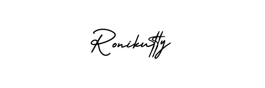 Make a short Ronikutty signature style. Manage your documents anywhere anytime using AmerikaSignatureDemo-Regular. Create and add eSignatures, submit forms, share and send files easily. Ronikutty signature style 3 images and pictures png