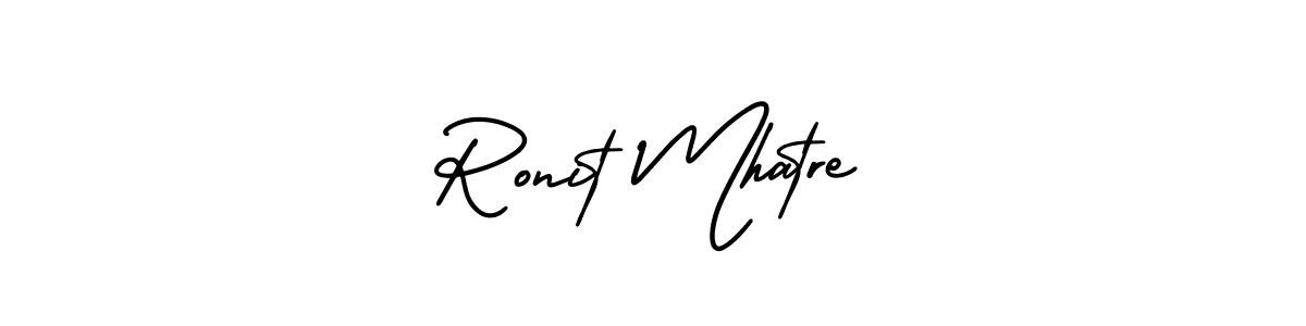 Make a beautiful signature design for name Ronit Mhatre. Use this online signature maker to create a handwritten signature for free. Ronit Mhatre signature style 3 images and pictures png