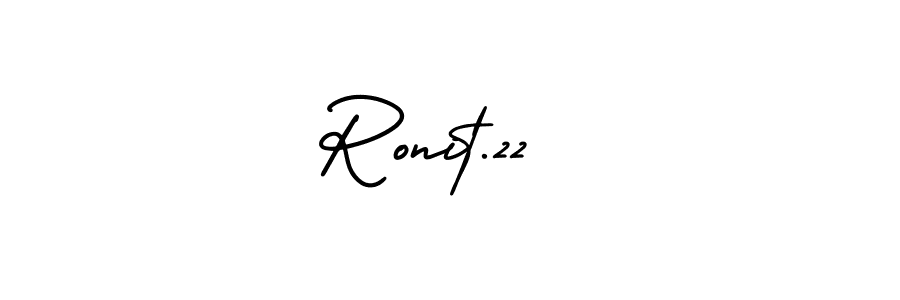 Make a beautiful signature design for name Ronit.22 . With this signature (AmerikaSignatureDemo-Regular) style, you can create a handwritten signature for free. Ronit.22  signature style 3 images and pictures png