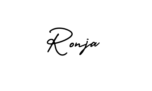 Similarly AmerikaSignatureDemo-Regular is the best handwritten signature design. Signature creator online .You can use it as an online autograph creator for name Ronja. Ronja signature style 3 images and pictures png