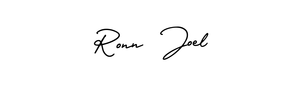 Use a signature maker to create a handwritten signature online. With this signature software, you can design (AmerikaSignatureDemo-Regular) your own signature for name Ronn  Joel. Ronn  Joel signature style 3 images and pictures png