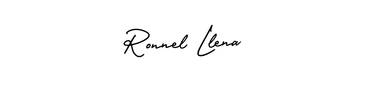 Make a beautiful signature design for name Ronnel Llena. With this signature (AmerikaSignatureDemo-Regular) style, you can create a handwritten signature for free. Ronnel Llena signature style 3 images and pictures png