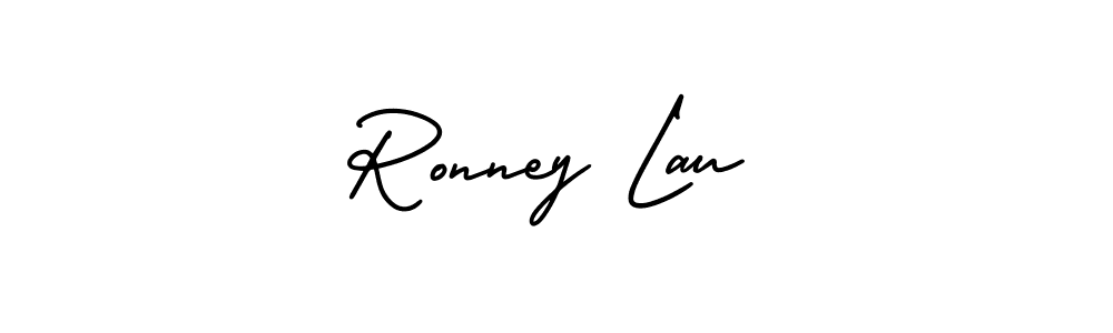 Design your own signature with our free online signature maker. With this signature software, you can create a handwritten (AmerikaSignatureDemo-Regular) signature for name Ronney Lau. Ronney Lau signature style 3 images and pictures png