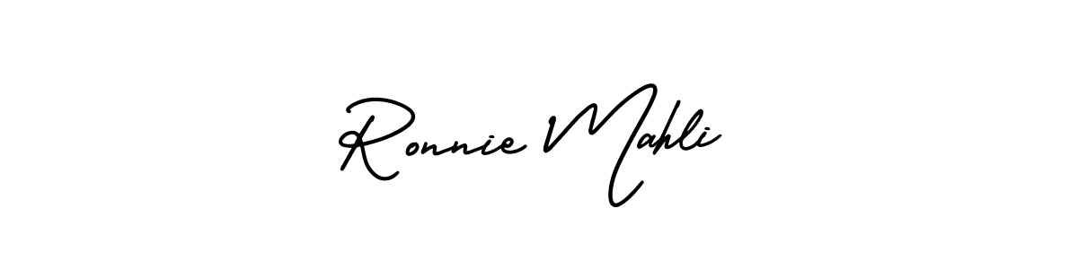 Make a short Ronnie Mahli signature style. Manage your documents anywhere anytime using AmerikaSignatureDemo-Regular. Create and add eSignatures, submit forms, share and send files easily. Ronnie Mahli signature style 3 images and pictures png