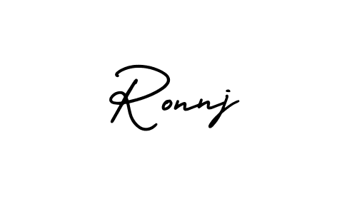 How to make Ronnj signature? AmerikaSignatureDemo-Regular is a professional autograph style. Create handwritten signature for Ronnj name. Ronnj signature style 3 images and pictures png