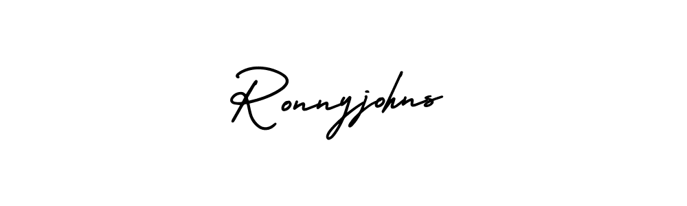 Create a beautiful signature design for name Ronnyjohns. With this signature (AmerikaSignatureDemo-Regular) fonts, you can make a handwritten signature for free. Ronnyjohns signature style 3 images and pictures png