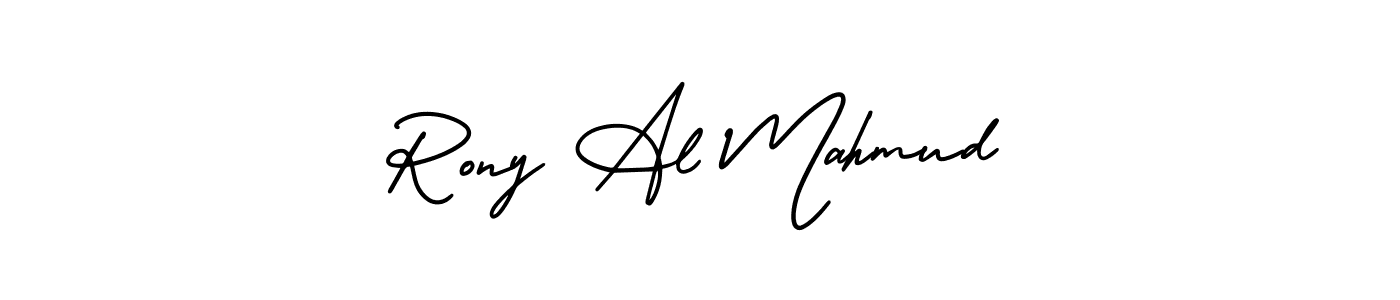 This is the best signature style for the Rony Al Mahmud name. Also you like these signature font (AmerikaSignatureDemo-Regular). Mix name signature. Rony Al Mahmud signature style 3 images and pictures png