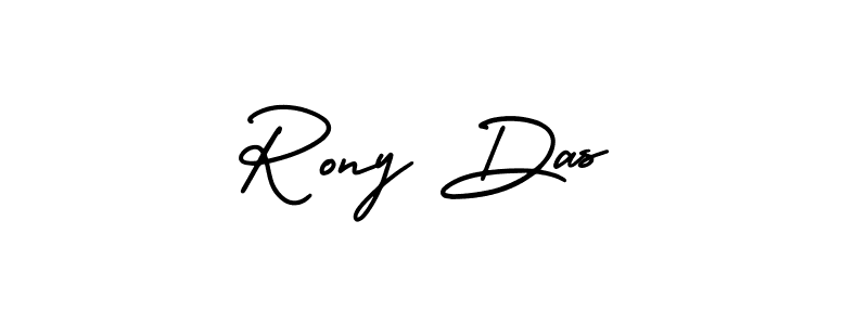 Rony Das stylish signature style. Best Handwritten Sign (AmerikaSignatureDemo-Regular) for my name. Handwritten Signature Collection Ideas for my name Rony Das. Rony Das signature style 3 images and pictures png