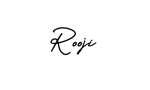 How to Draw Rooji signature style? AmerikaSignatureDemo-Regular is a latest design signature styles for name Rooji. Rooji signature style 3 images and pictures png