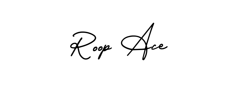 How to Draw Roop Ace signature style? AmerikaSignatureDemo-Regular is a latest design signature styles for name Roop Ace. Roop Ace signature style 3 images and pictures png