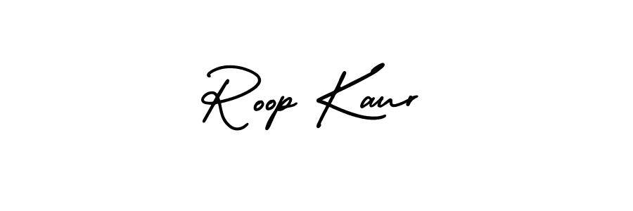 Make a beautiful signature design for name Roop Kaur. With this signature (AmerikaSignatureDemo-Regular) style, you can create a handwritten signature for free. Roop Kaur signature style 3 images and pictures png