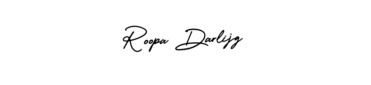 Roopa Darlijg stylish signature style. Best Handwritten Sign (AmerikaSignatureDemo-Regular) for my name. Handwritten Signature Collection Ideas for my name Roopa Darlijg. Roopa Darlijg signature style 3 images and pictures png