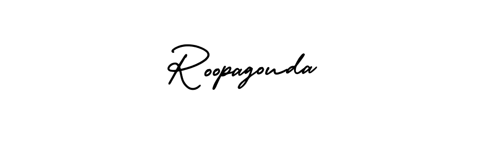 How to make Roopagouda signature? AmerikaSignatureDemo-Regular is a professional autograph style. Create handwritten signature for Roopagouda name. Roopagouda signature style 3 images and pictures png