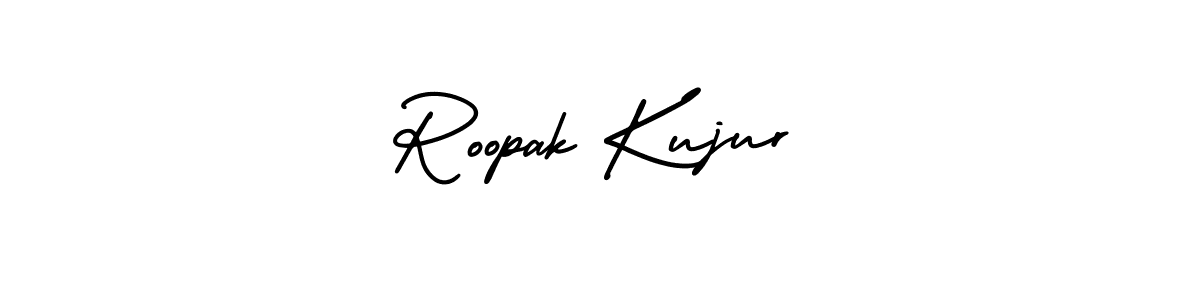 How to make Roopak Kujur name signature. Use AmerikaSignatureDemo-Regular style for creating short signs online. This is the latest handwritten sign. Roopak Kujur signature style 3 images and pictures png
