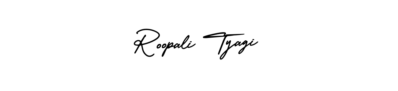 How to make Roopali Tyagi name signature. Use AmerikaSignatureDemo-Regular style for creating short signs online. This is the latest handwritten sign. Roopali Tyagi signature style 3 images and pictures png