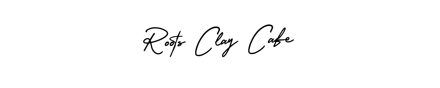 Also we have Roots Clay Cafe name is the best signature style. Create professional handwritten signature collection using AmerikaSignatureDemo-Regular autograph style. Roots Clay Cafe signature style 3 images and pictures png