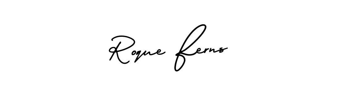 Create a beautiful signature design for name Roque Ferns. With this signature (AmerikaSignatureDemo-Regular) fonts, you can make a handwritten signature for free. Roque Ferns signature style 3 images and pictures png